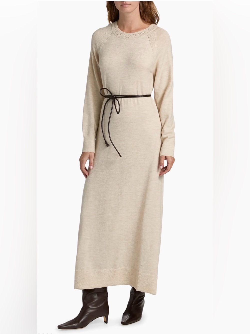 rag & bone Loren Wool-Blend Self-Belt Maxi Dress - Picture 7 of 14